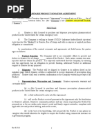 Form of Charitable Donation Agreement (Non 501 (C) (3) )