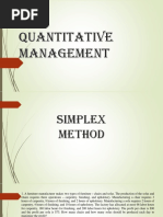 Quantitative Management. Jamaica Canagan