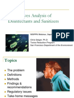 Alternatives Analysis of Disinfectants and Sanitizers