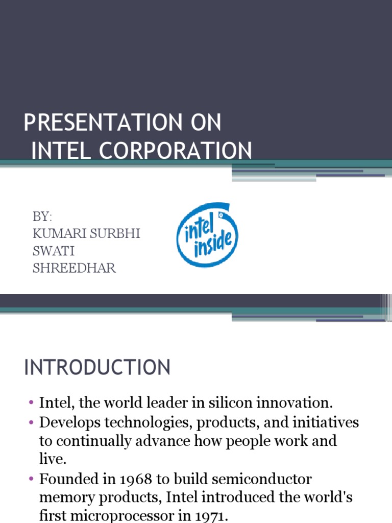 Intel Corp: Leadership & Innovations | PDF | Art | Technology & Engineering