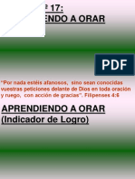 Lección #17, Aprendiendo A Orar