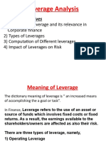 Leverage Analysis: Learning Objectives