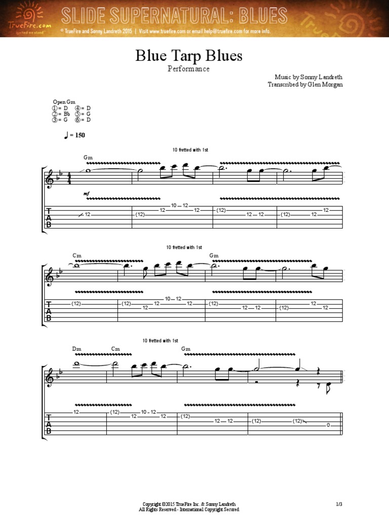 Blue Tarp Blues Performance PDF Business