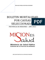 Mortalidad General Por Causas Seleccionadas Año2013-Boletin