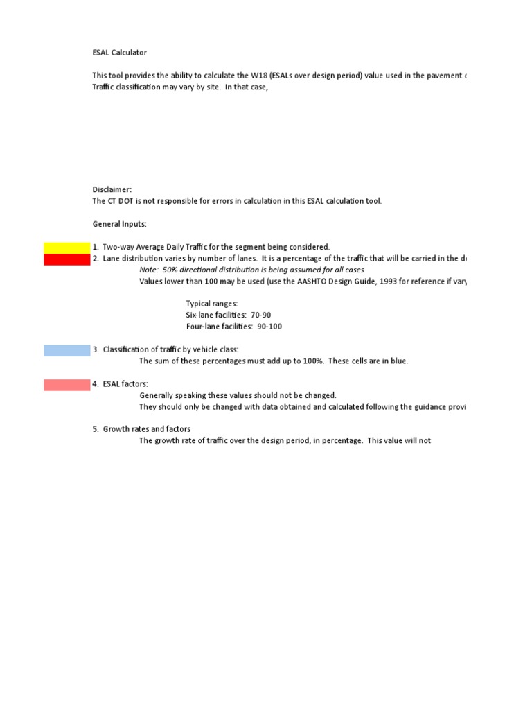 ESAL Calculation Tool for Pavement Design | PDF | Truck | Axle