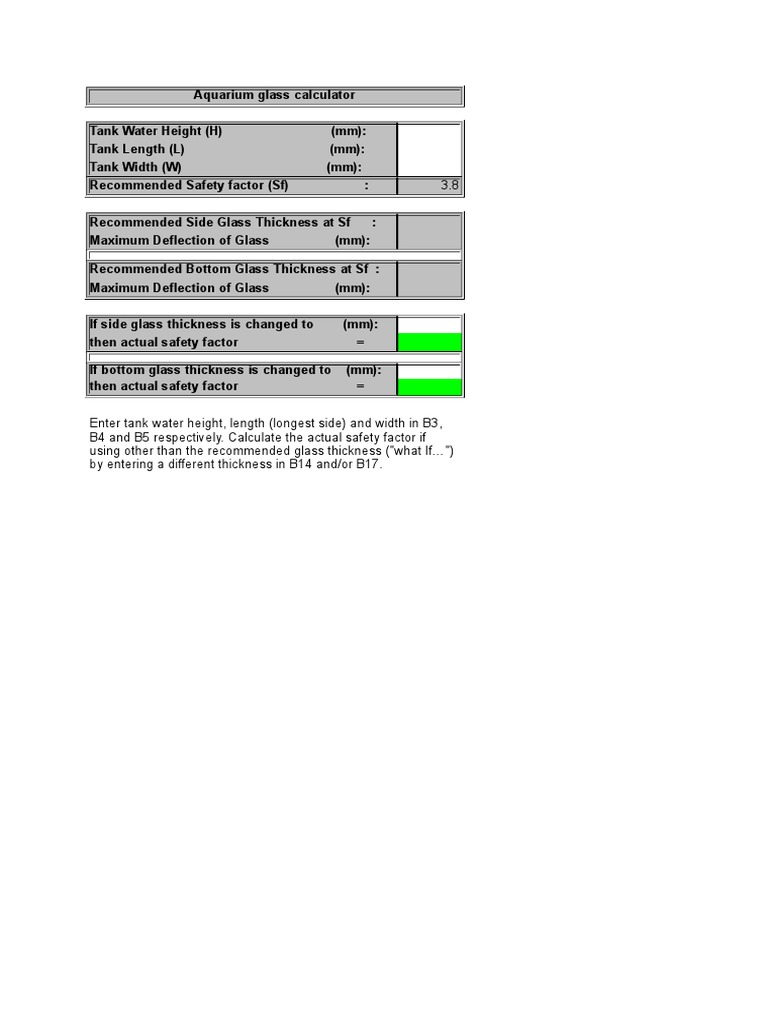 Glass Thickness Calculator PDF Civil Engineering Building Engineering