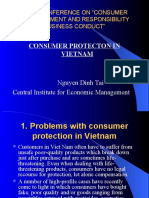 Consumer Protecton in Vietnam: Oecd Conference On "Consumer Empowerment and Responsibility Business Conduct"