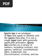Intro to Sports Law