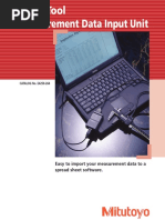 Mitutoyo - System Przenoszenia Danych Measurement Data Input Unit - E4250-264 - 2003 EN