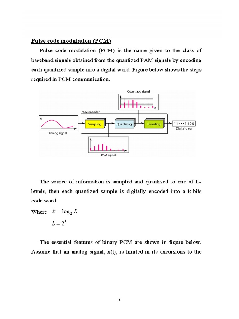 PCM Quantization and Noise Analysis | PDF | Sampling (Signal Processing ...