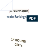 Quiz On Banking Sector