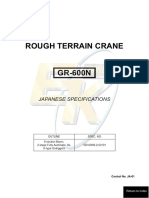 ROUGH TERRAIN CRANE SPECS