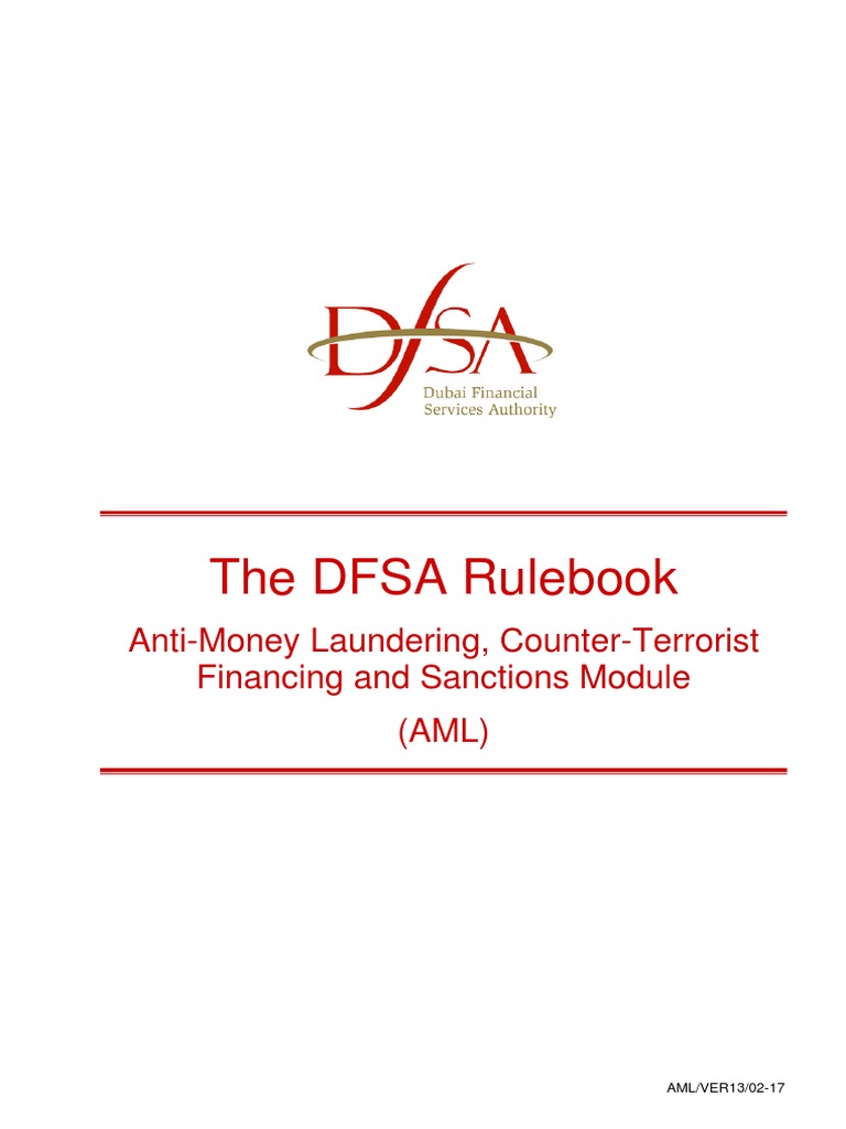 DFSA AML Compliance Rulebook | PDF | Financial Action Task Force On ...