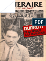 Itinéraire une vie une pensée n°1 juin 1987- - Durruti de la révolte à la révolution
