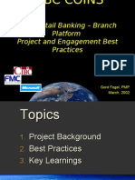CIBC Retail Banking - Branch Platform Project and Engagement Best Practices