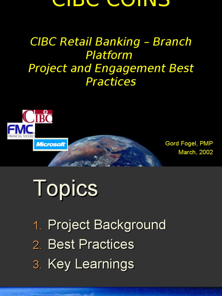 CIBC COINS Project Best Practices Guide | PDF | Project Management ...