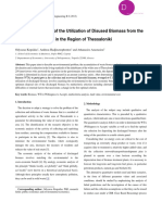 Economic Analysis of The Utilization of Disused Biomass From The Agricultural Activity in The Region of Thessaloniki