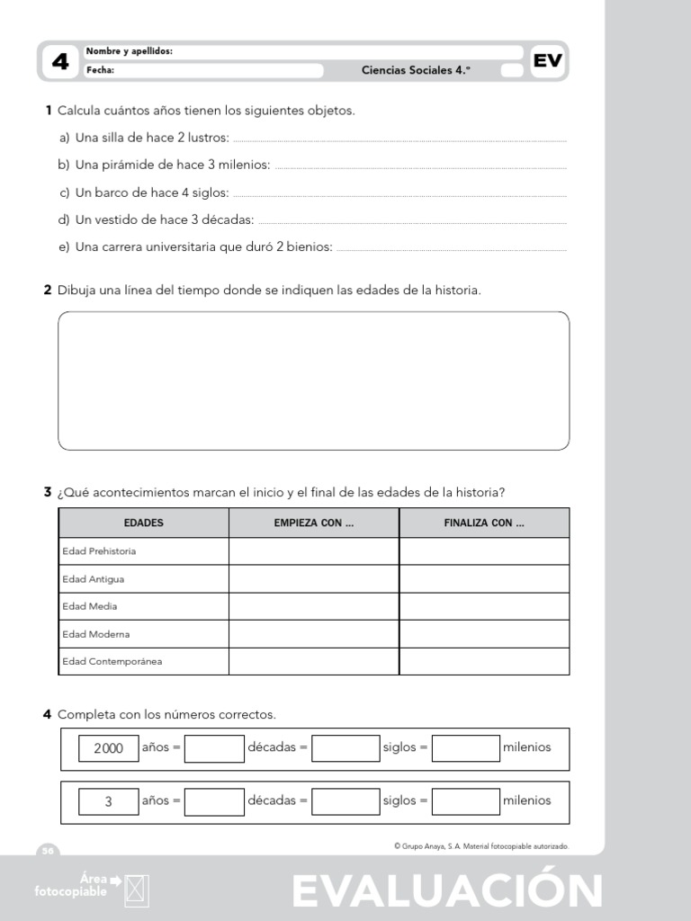 Sociales Anaya 4º primaria Tema 4