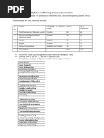 Syllabus For Planning Assistant Examination