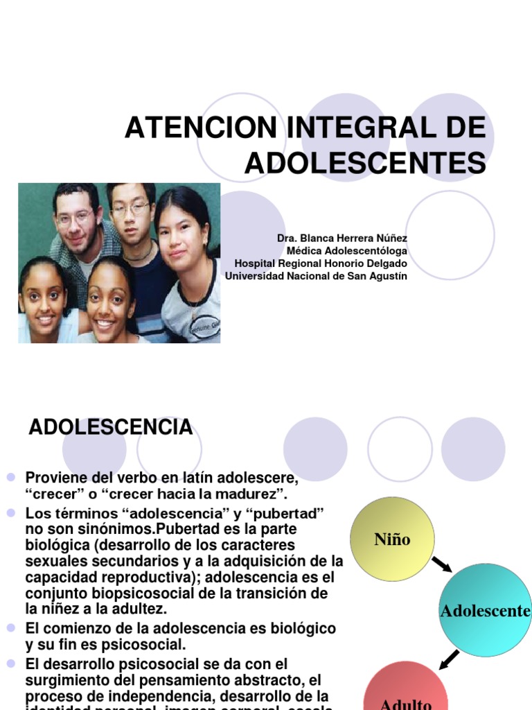 Atencion Integral de Adolescentes | PDF | Adolescencia | Adultos