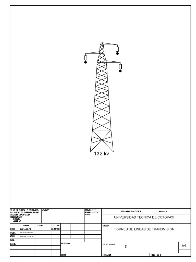 Torre 132 KV 2 Model | PDF