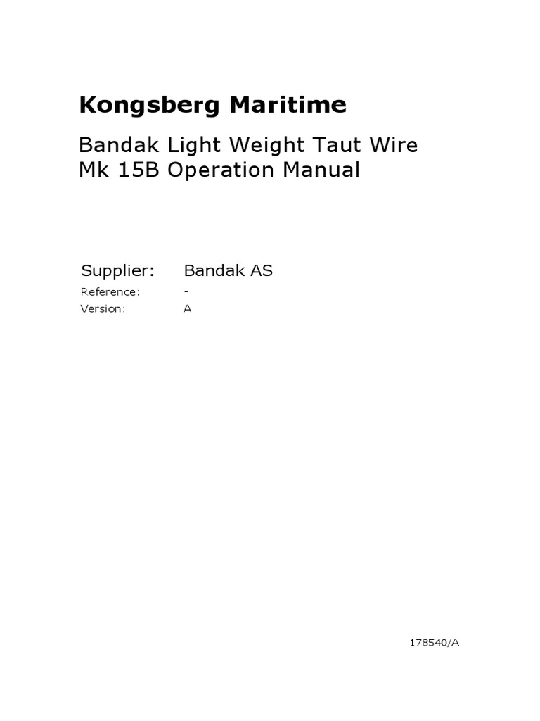 Taut Wire Bandak MK 15 B PDF | PDF | Pressure Measurement | Mechanical  Engineering