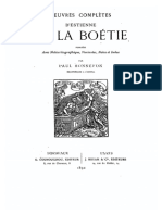 LA BOETIE ¢ ZZ...OC. Oeuvres completes [FR] [v. Boneffon. Paris. 1892]