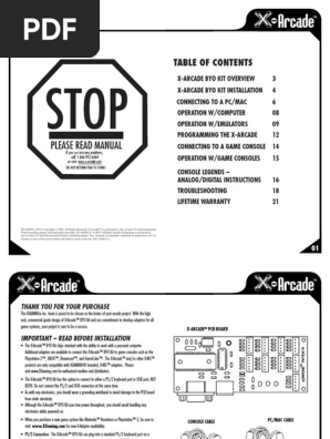 X-Arcade BYO Manual USA.pdf