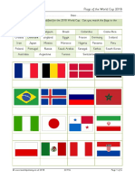 Flags of The World Cup 2018: © WWW - Teachitprimary.co - Uk 2018 22716 Page 1 of 4
