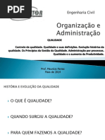 Aula 08 - Administração Organização - Maio 2014 - Qualidade