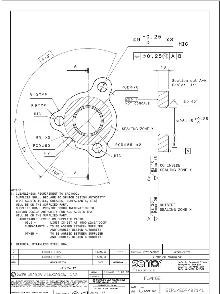 Flange Rev 2 | PDF | Mechanical Engineering | Business