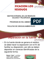 Clasificacion de Los Residuos