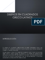 Diseños en Cuadrados Greco Latinos