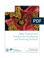 Safer Products and Practices For Disinfecting and Sanitizing Surfaces