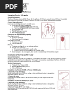 Quick Reference-Precise 100 Series