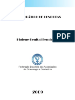 GUIA PRÁTICO de CONDUTAS. Higiene Genital Feminina. Federação Brasileira Das Associações de Ginecologia e Obstetrícia
