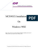 MCS98XX Installation Guide On Windows 98SE