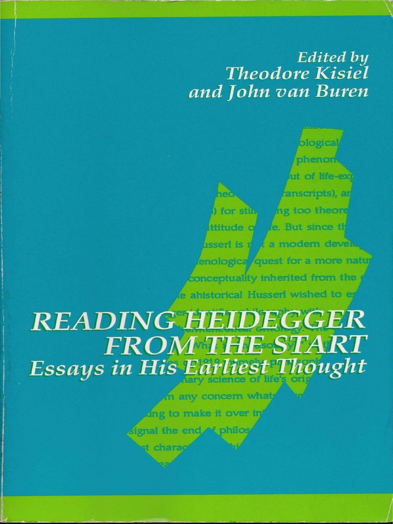 Kisiel Theodore Van Buren John Eds Reading Heidegger From
