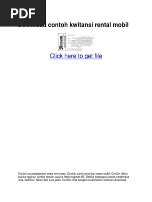 Download Contoh Kwitansi Rental Mobil Penumpsng