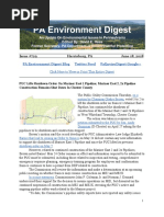 Pa Environment Digest June 18, 2018