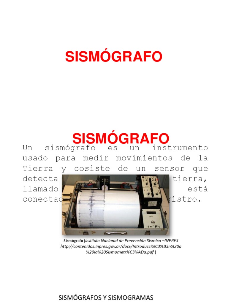 SISMÓGRAFO | PDF | Temblores | Física, image size:768x1024