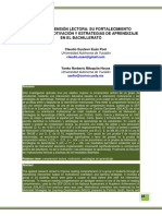 Comprensión Lectora: Su Fortalecimiento Mediante La Motivación Y Estrategias de Aprendizaje en El Bachillerato