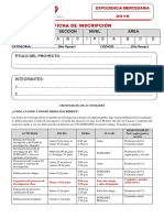 Ficha Convocatoria Feria de Ciencias 2018