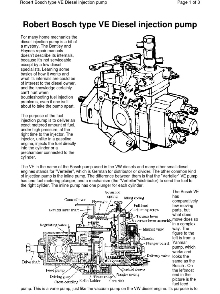 Injpump Fuel Injection Diesel Engine