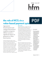 HCCs 201710 HFMA Article Reprint Role of HCCs in Value Based Payment