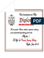 Diploma para Papa