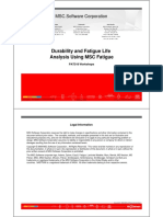 Durability and Fatigue Life Analysis Using MSC Fatigue