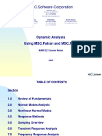 MSC - Software Corporation: Dynamic Analysis Using MSC - Patran and MSC - Marc