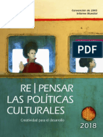 Re - Pensar Las Políticas Culturales: Resumen