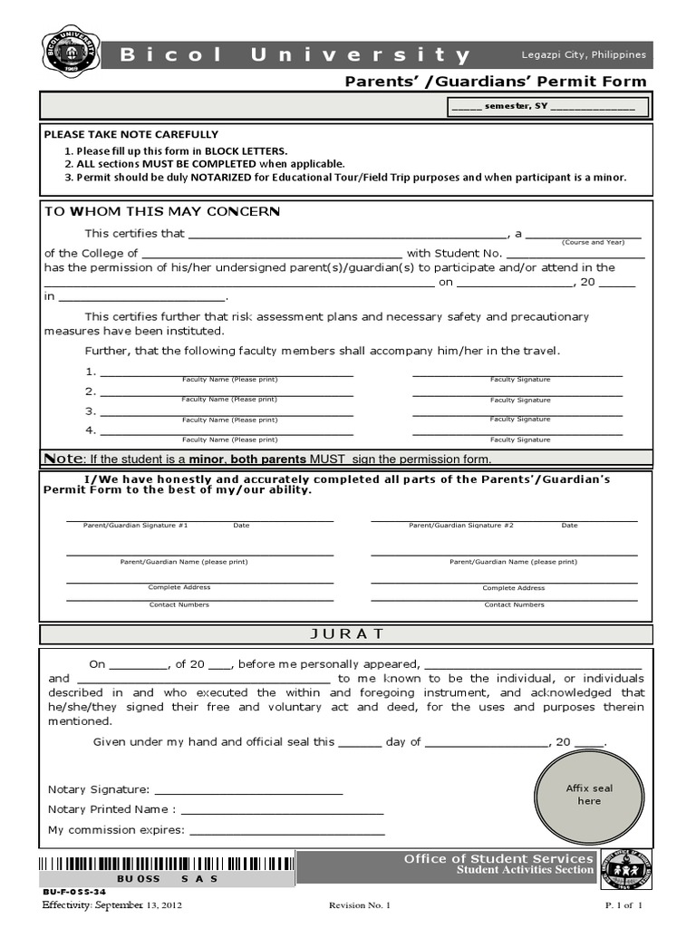 Bu Permit PDF | PDF